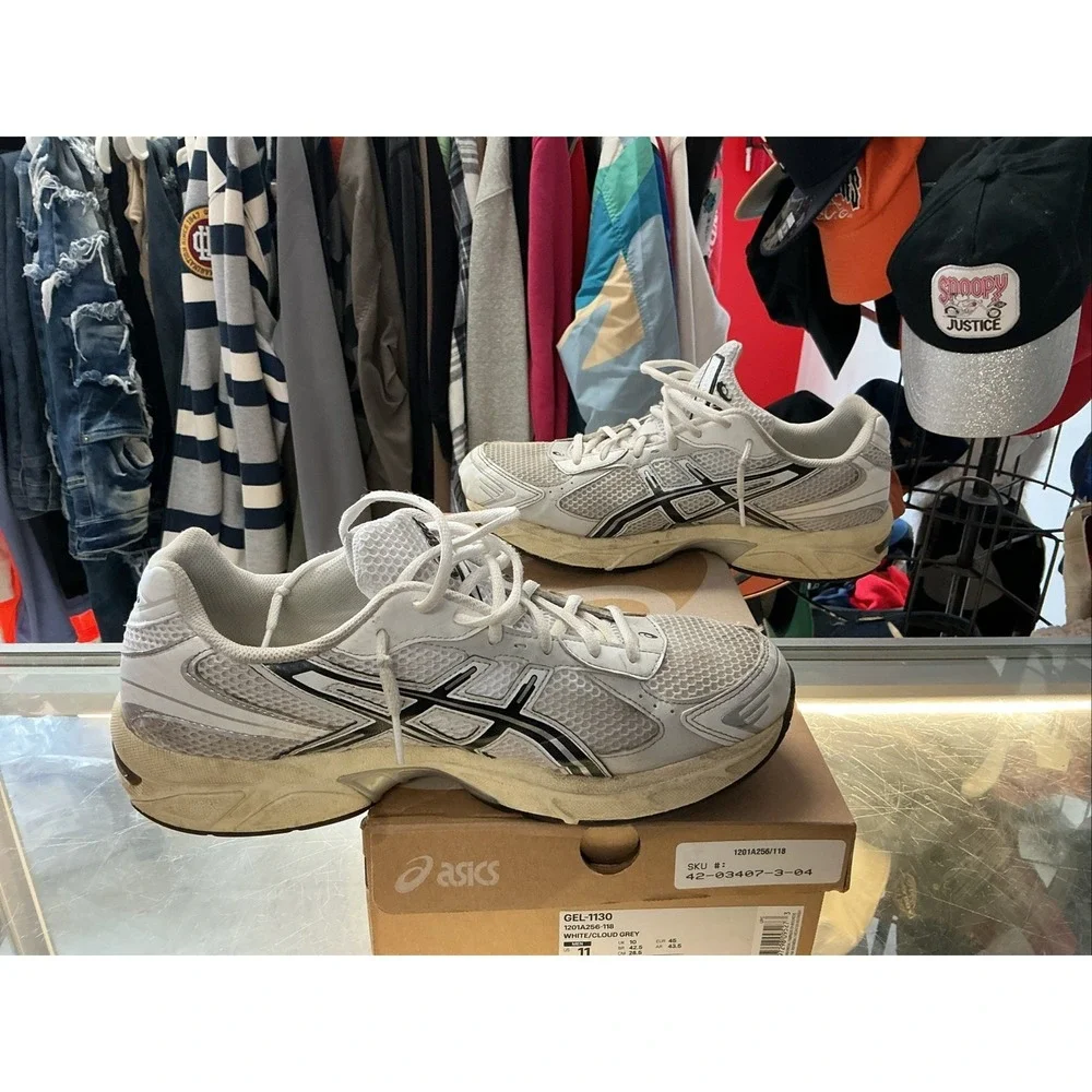 ASICS Gel-1130 White Cloud Grey 1201A256-118 Men's Size 11